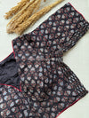 Daily Flex- Black Big Floral Strechable Blouse