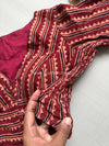 Daily Flex- Maroon Stripe Strechable Blouse