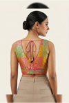Meenakari- Multicolour Pastel Blouse (Attachable Sleeves)