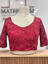 Bandhini- Red Blouse