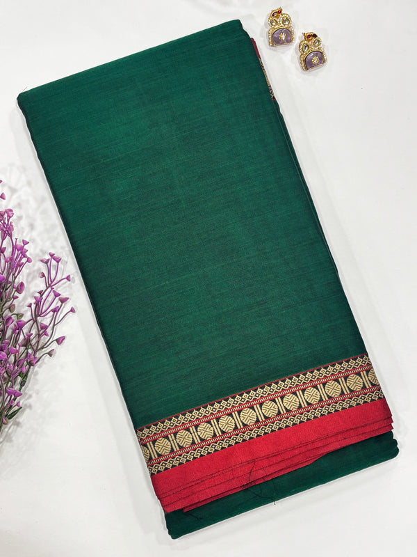 Kayal- Green/Red Narayanpet Saree