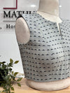 Dalia - Grey Sleeveless Blouse