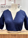 Urvi- Blue/Maroon Koti Blouse