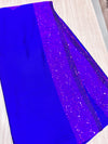 Starry Dust Saree - Blue/Pink