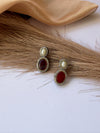 MILI- Maroon Earring