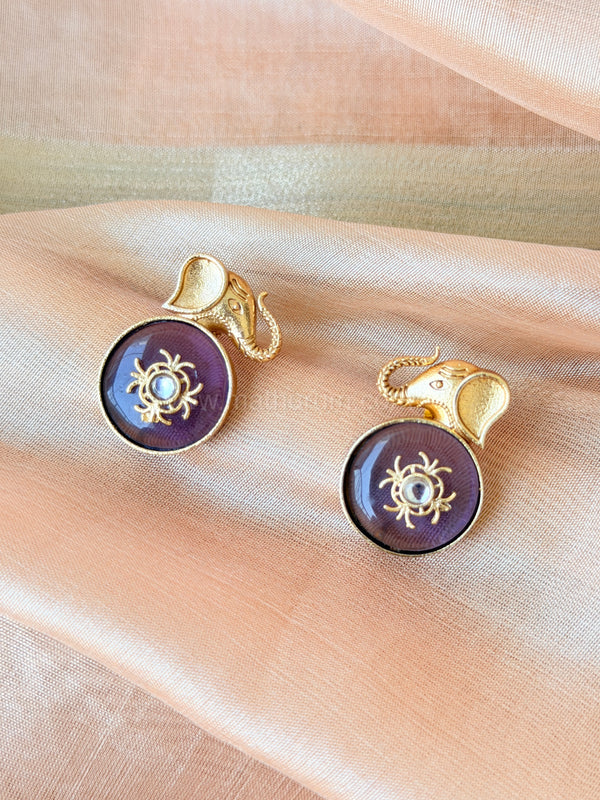 IBHA - Purple Earring