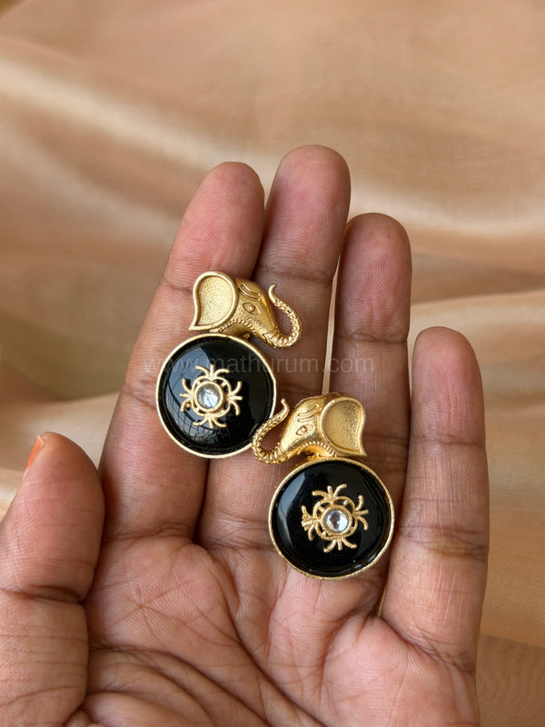 IBHA - Black Earring
