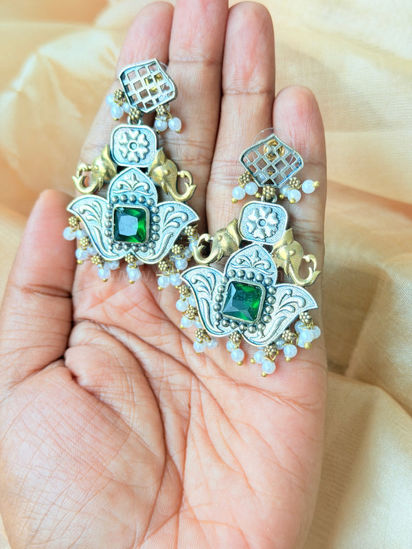 Nakshatra - Green Earring