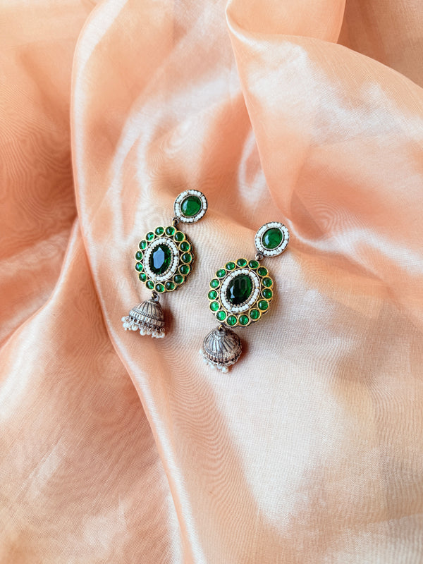 KADHAMBAM- Green Earring