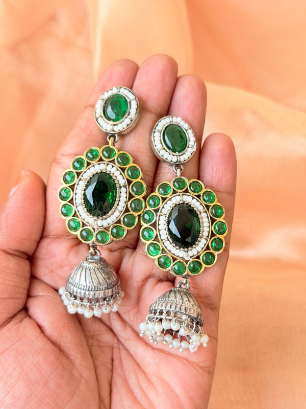 KADHAMBAM- Green Earring