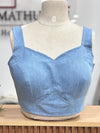 Denim Daze- Blue Sleeveless Blouse
