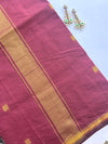 Maheshwari - Maroon Maheshwari Silk- Cotton Saree