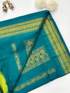 Kurunji- Green/Rama Blue Kalyani Cotton Saree