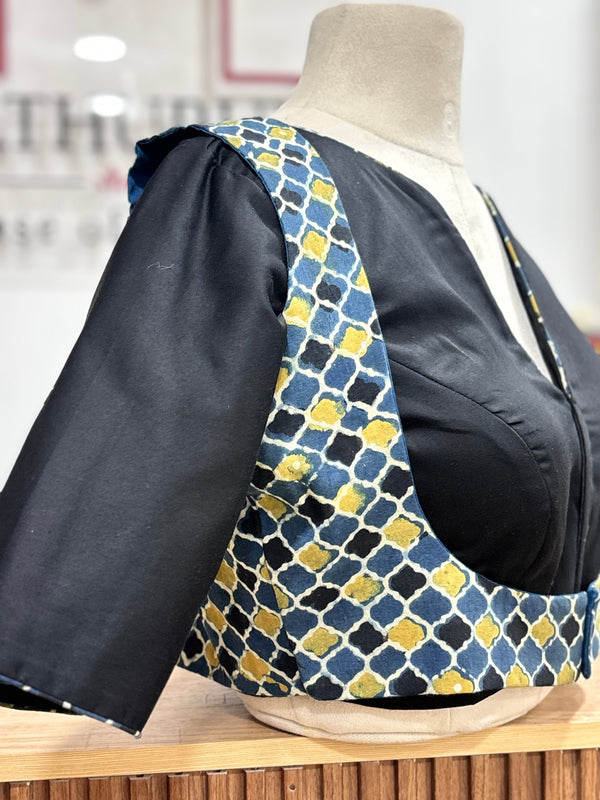 Urvi- Black/Blue Koti Blouse