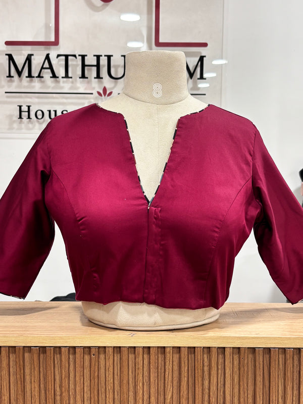 Urvi- Maroon/Black Koti Blouse