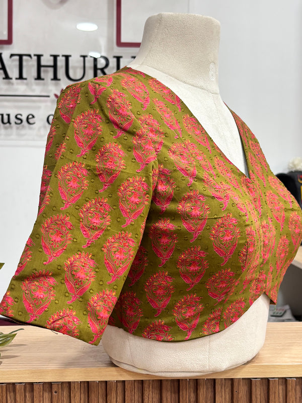 Daya - Mehendi Green Blouse