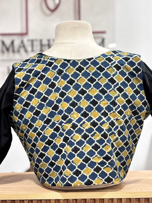 Urvi- Black/Blue Koti Blouse