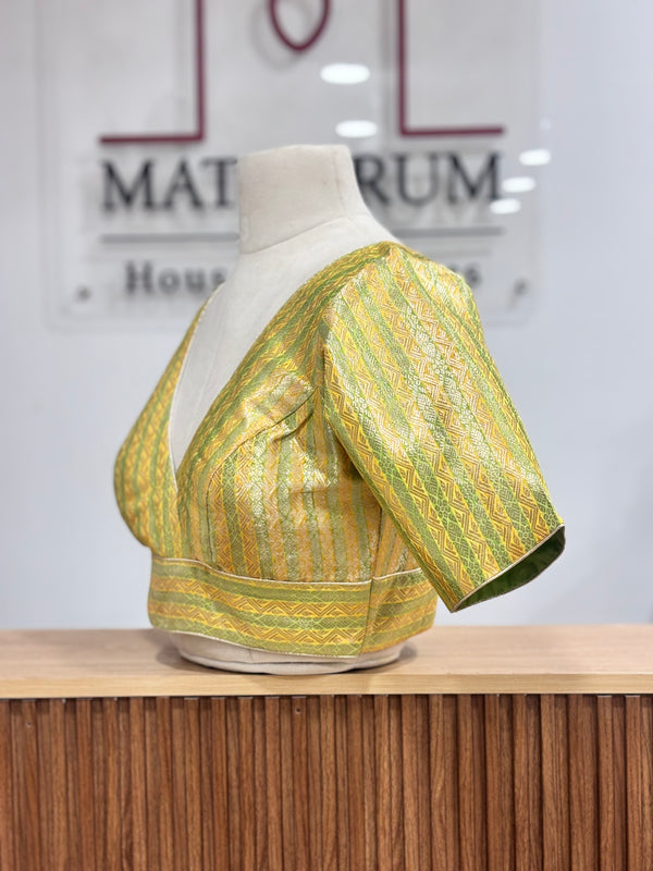 Charvi- Lemon Yellow Blouse