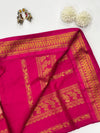 Kurunji- Baby Pink/Dark Pink Kalyani Cotton Saree