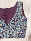 Hemanika- Maroon /Green Blouse (Sleeveless)