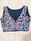 Hemanika- Black /Pink Blouse (Sleeveless)