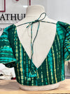 Zuri - Green Butterfly Sleeve Blouse