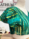 Zuri - Green Butterfly Sleeve Blouse
