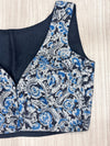 Hemanika- Black /Blue Blouse (Sleeveless)