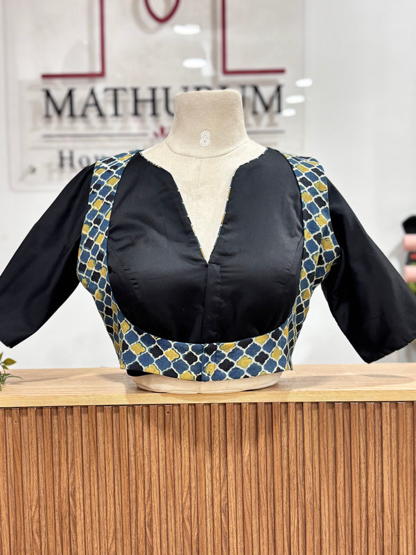Urvi- Black/Blue Koti Blouse