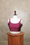 Nayan Plain- Wine Blouse