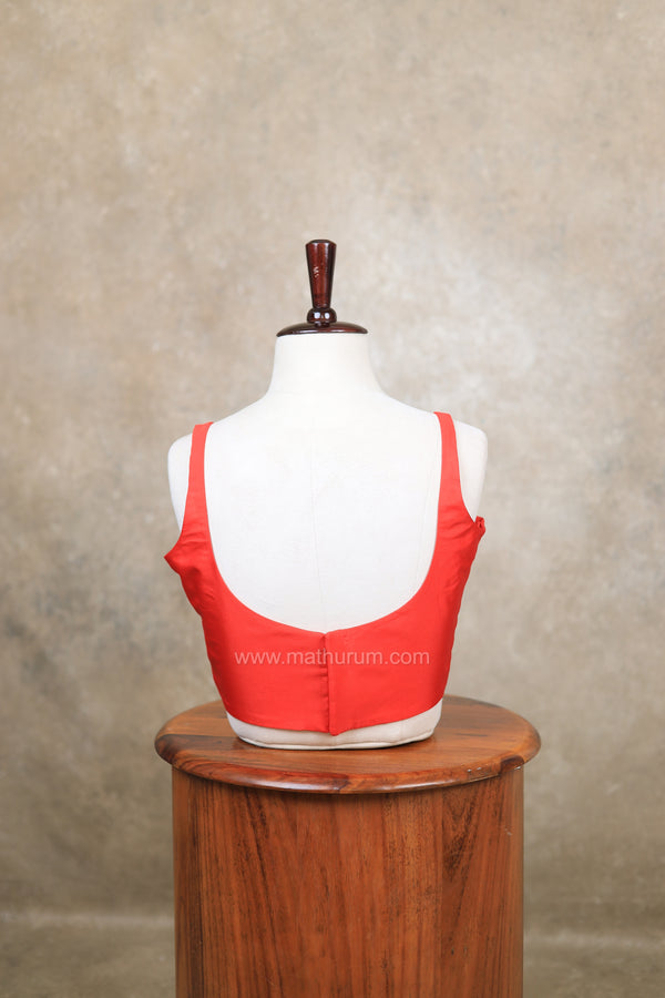Nayan Plain- Red Blouse
