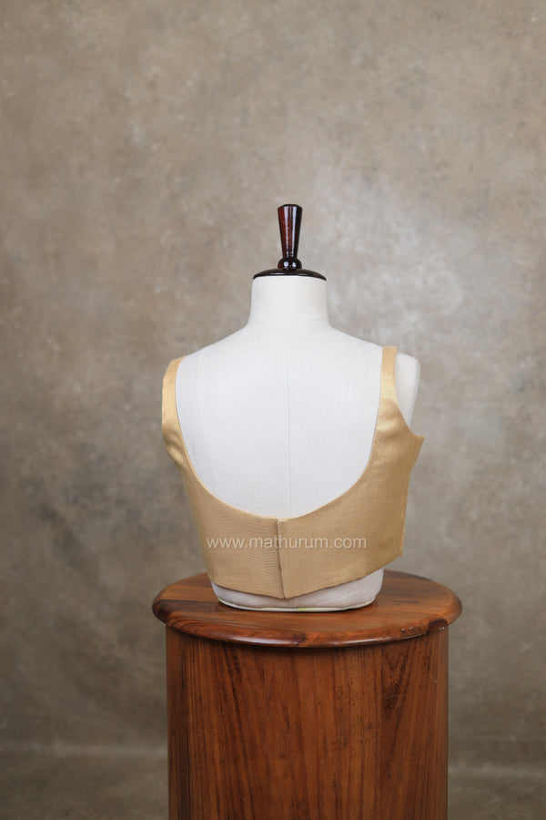 Nayan Metallic- Antique Gold Blouse