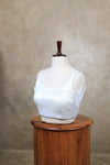 Nayan Metallic- Silver Blouse