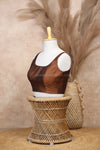 Nayan Plain- Brown Blouse