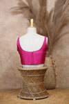 Nayan Plain- Rani Pink Blouse