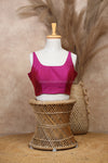 Nayan Plain- Majenta Blouse