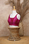 Nayan Plain- Majenta Blouse