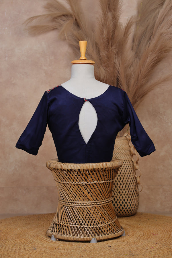 Mira- Blue/Red Blouse