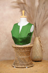 Tessa- Green Sleeveless Blouse