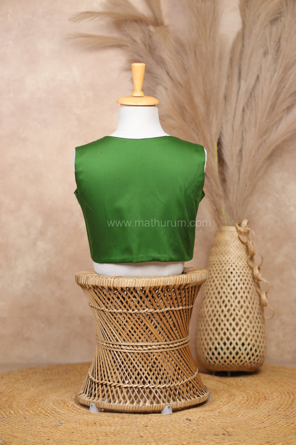 Tessa- Green Sleeveless Blouse