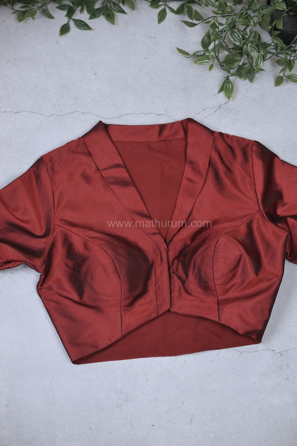 High Line - Maroon Blouse