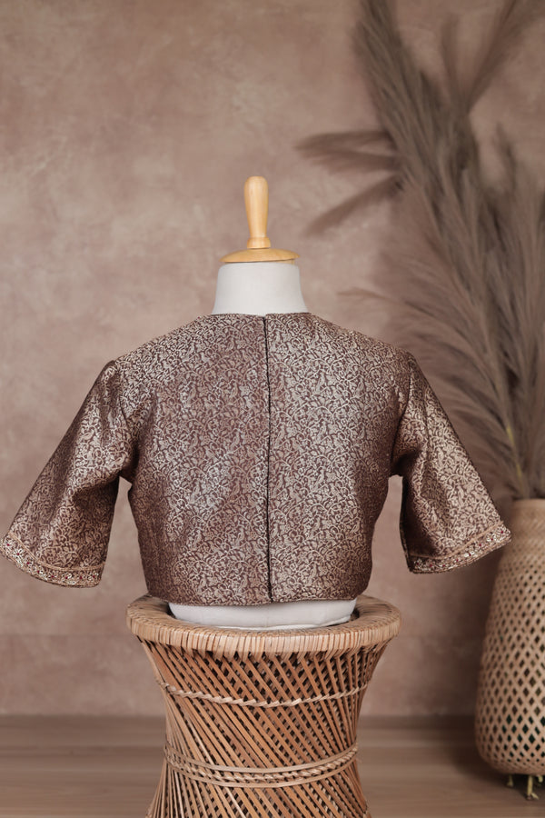 Sita- Brown Zardosi Blouse