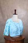 Rosette- Ice Blue Blouse (Elbow Sleeve)