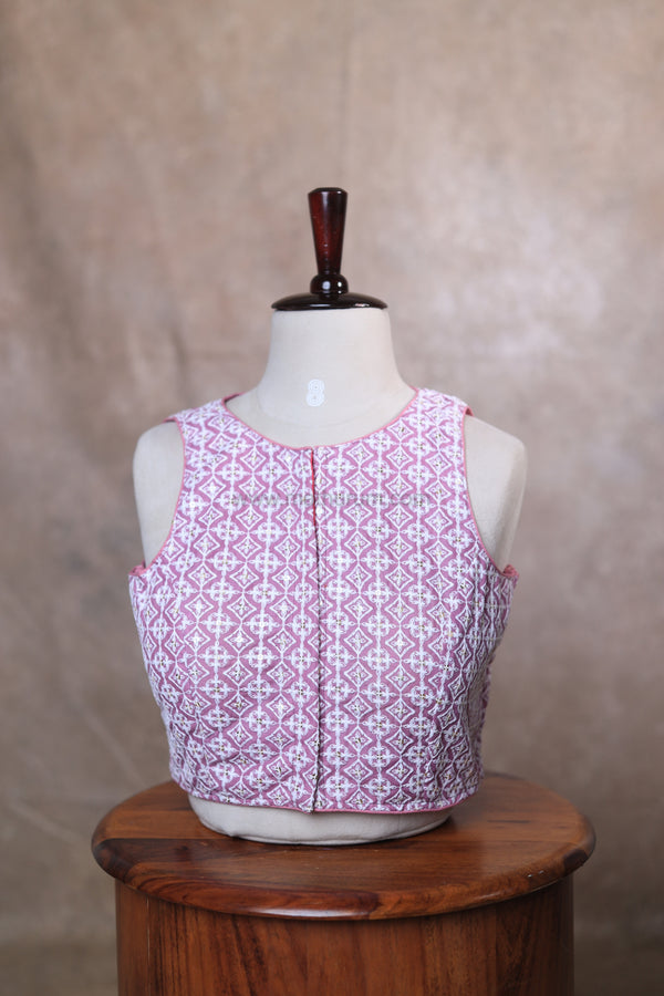 Petals-Lilac Blouse (Sleeveless)