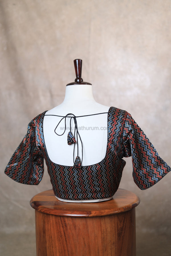 Leher- Black Blouse