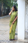 Kayal - Green & Violet Saree