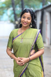 Kayal - Green & Violet Saree