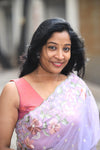 Pearl- Lilac Embroidery Saree