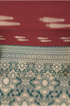Vriksha- Dark Maroon Semi Soft Silk Saree