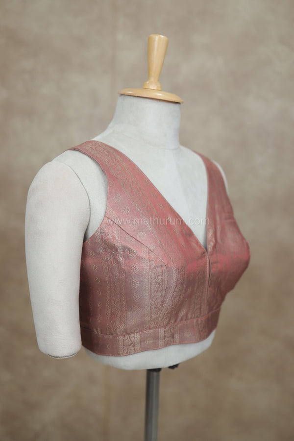 Megalai- Coral Blouse (Attachable Sleeves)